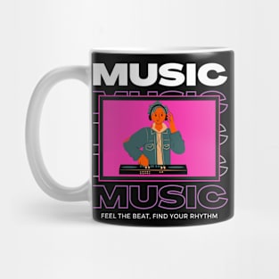 Retro Music - Music Lover Design Mug